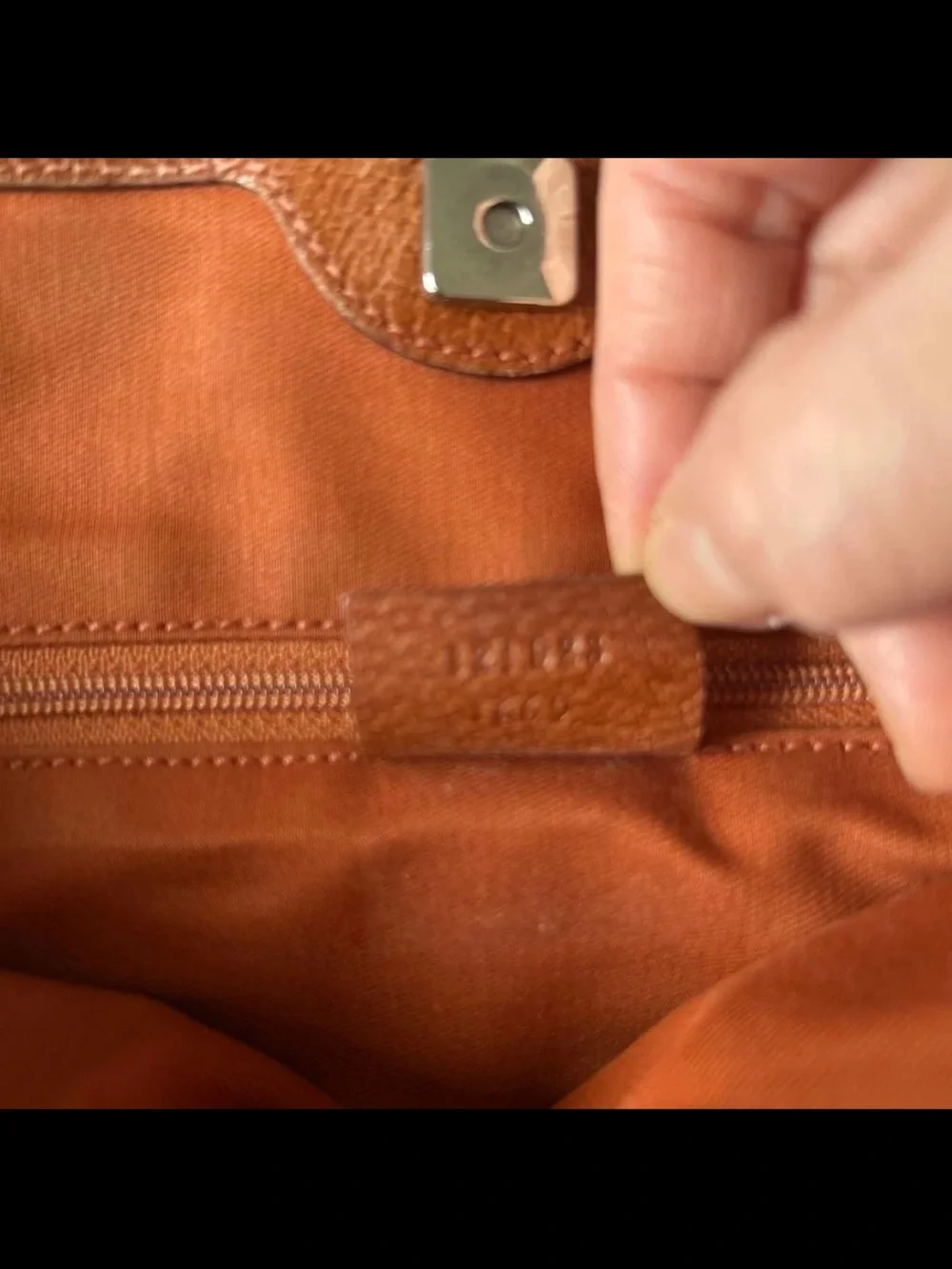 Gucci Brown GG Canvas Shoulder Bag with Tan Leather Trim